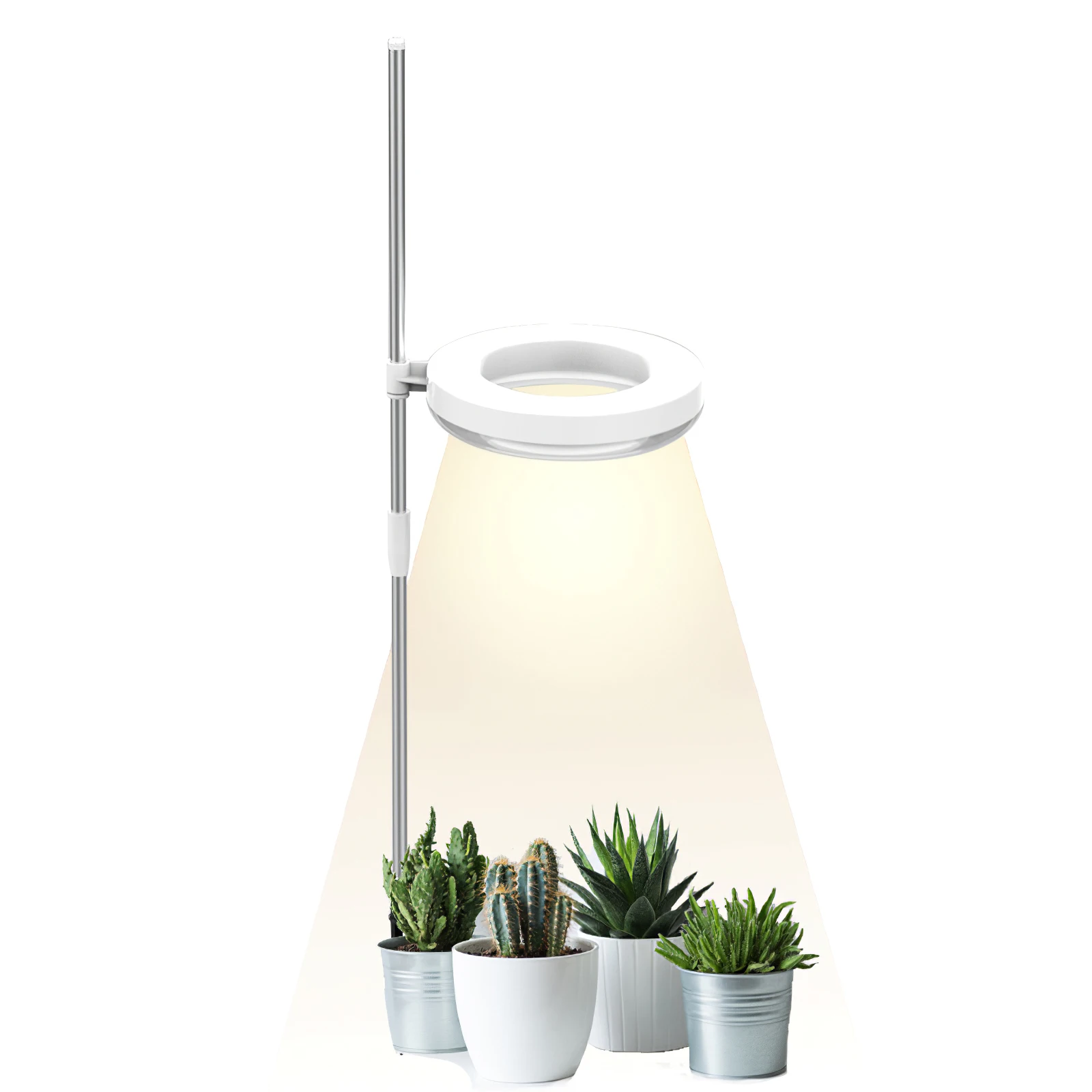 

Светильник ПА для выращивания растений светильник, круглая лампа с функцией таймера, с высотой для выращивания комнатных растений