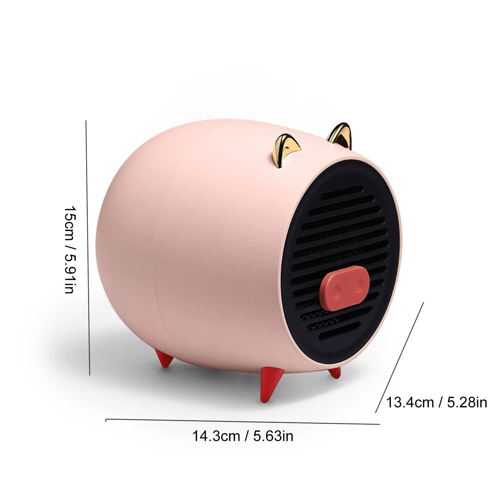 

Mini Warmer Fan Portable Electric Space Heater Home Office Desktop Warm Air Heater Warmer Fan Silent Remote Fast Heat Thermostat