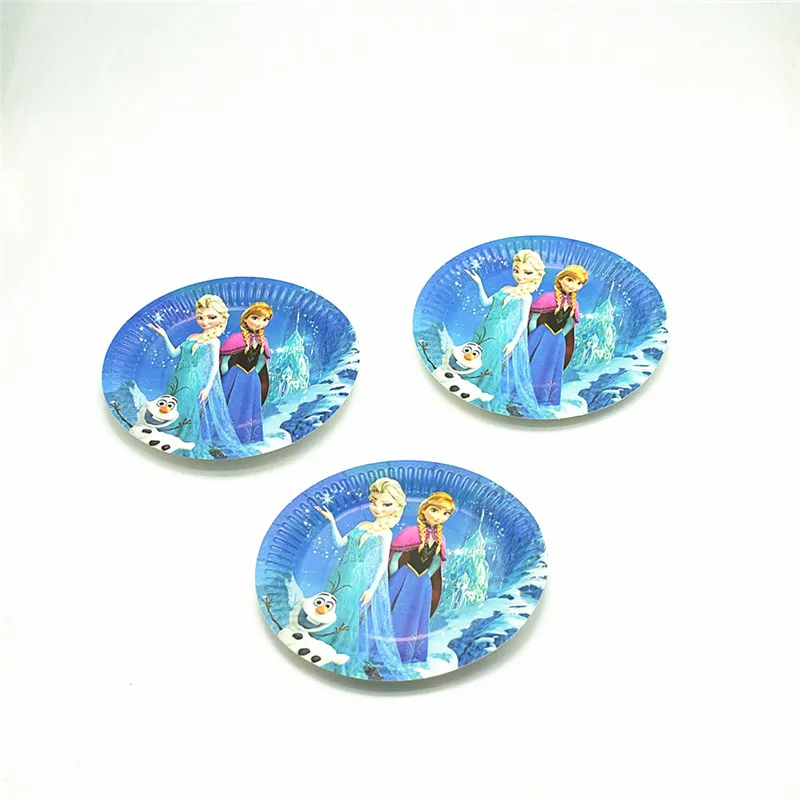 33 шт./партия Снежная королева замороженный набор столовых приборов тарелка чашка