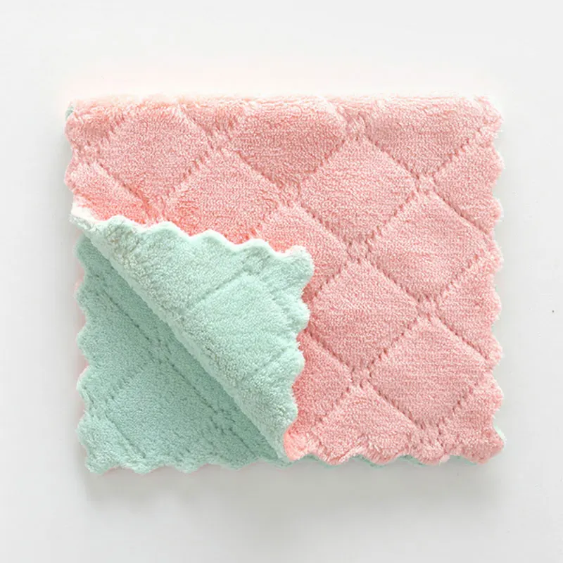 

1Pcs Super Absorbent Microfiber Kitchen Dish Cloth High-efficiency Tableware Household Cleaning Towel Kichen Tools Gadgets