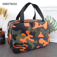 camouflage bath bag waterproof portable basket men women large capacity cosmetic wash gargle bag with