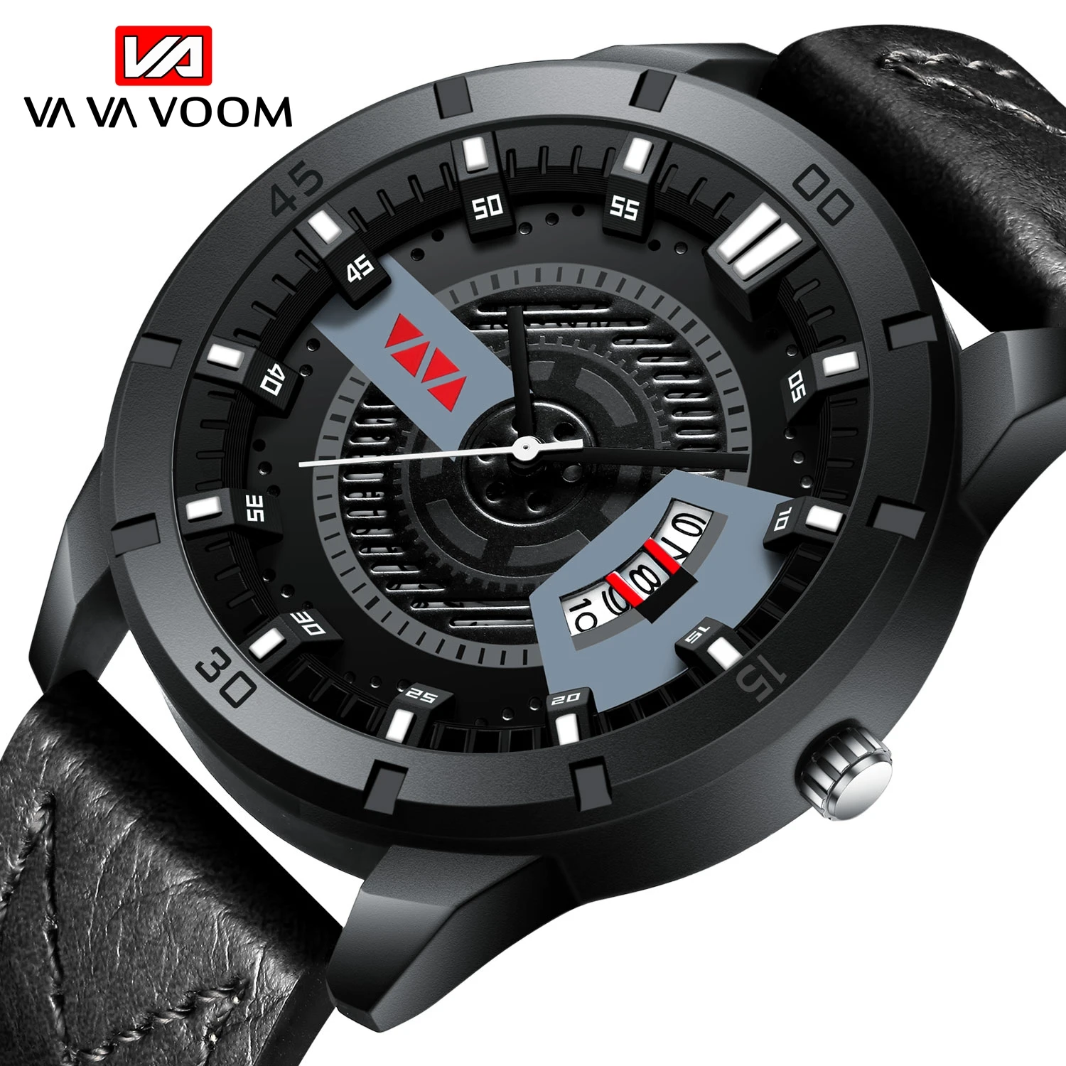 

Men Sports Watch Genuine Leather Business Simple Design Fashion All-match Top Waterproof Calendar Quartz Watch Relogio Masculino