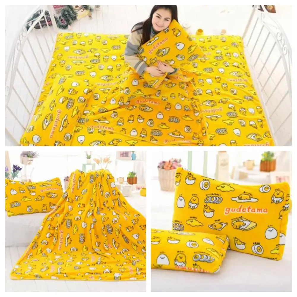 1 шт. мультяшка Гудетама яичный желток зимняя плюшевая наволочка одна Подушка