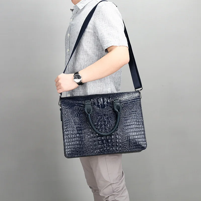 Сумка мессенджер Мужская для офиса портфель кожаный горизонтальный с