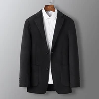 2021 mens autumn winter new solid business wool suit causal thick prom blazers jackets warm slim top coats costume daily cloth