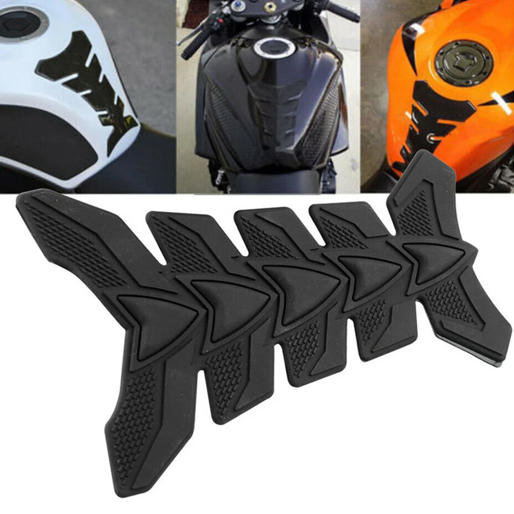

Decoration Racing Fuel Tank Sticker Protective Pad Anti Scratch DIY 3D Adhesive Outdoor Styling Rubber Gas Universal Motorcycle