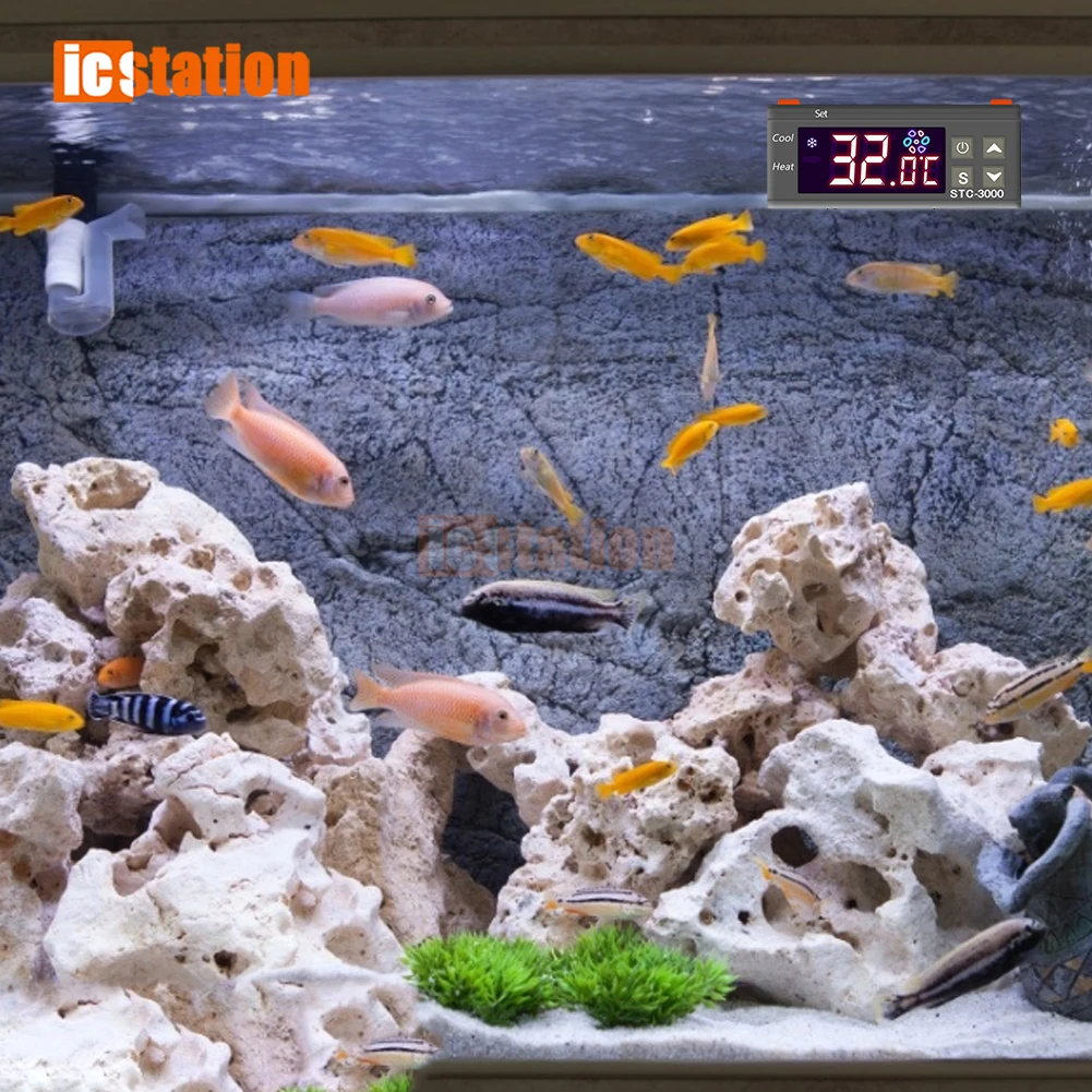 Цифровой температурный контроллер терморегулятор Температурный датчик реле