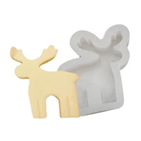 christmas elk decorations epoxy resin mold ornaments casting silicone mould diy crafts plaster candle soap making tool m200
