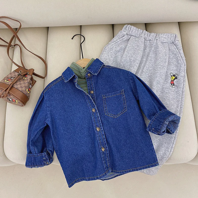 

Girls Denim Puff Sleeve Shirt Fall Clothes for Toddler Girls Toddler Fall Clothes Toddler Puff Sleeve Top Toddler Fall Clothes