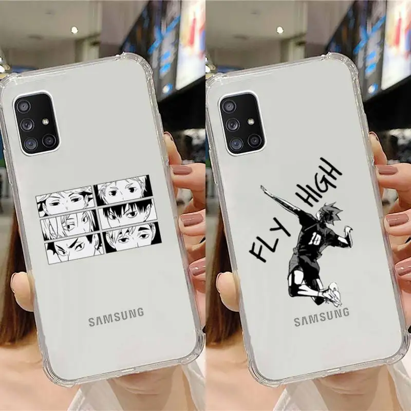 

Haikyuu volleyball anime Phone Case Transparent For Samsung Galaxy A S Note 9 10 51 50 71 70 80 20 21 30s ultra plus