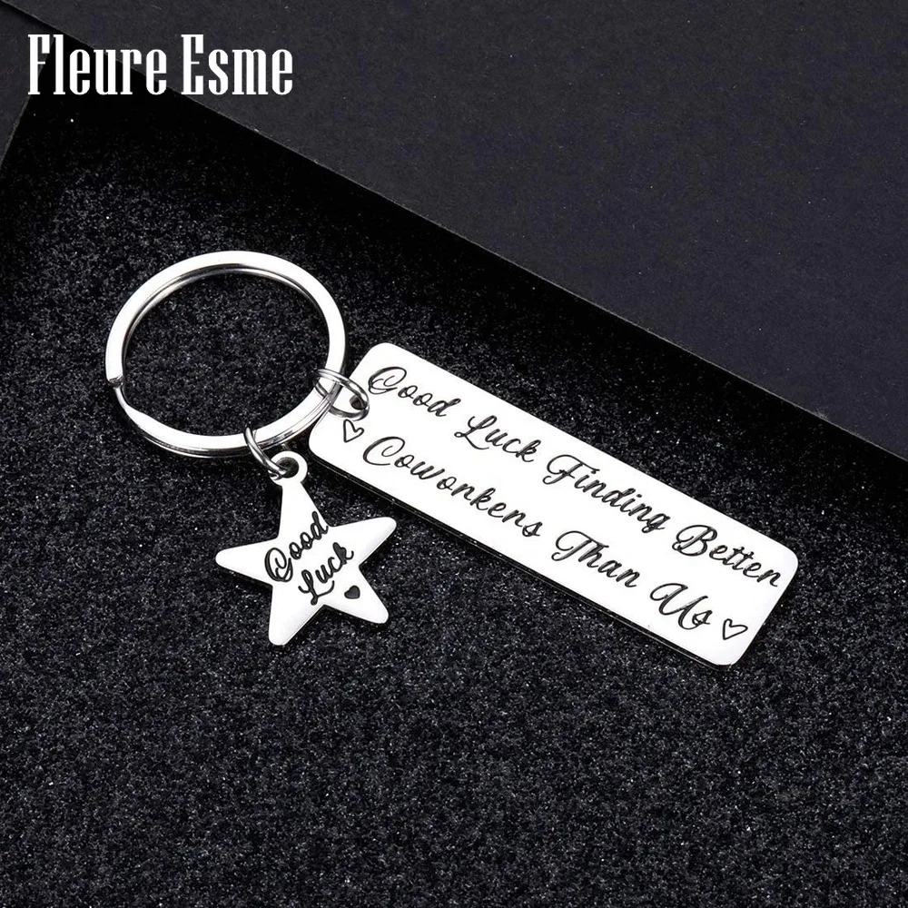 

Funny Coworker Leaving Going Away Gifts Keychain for Women Men Boss Leaders Colleague Birthday Christmas Office Team Gifts