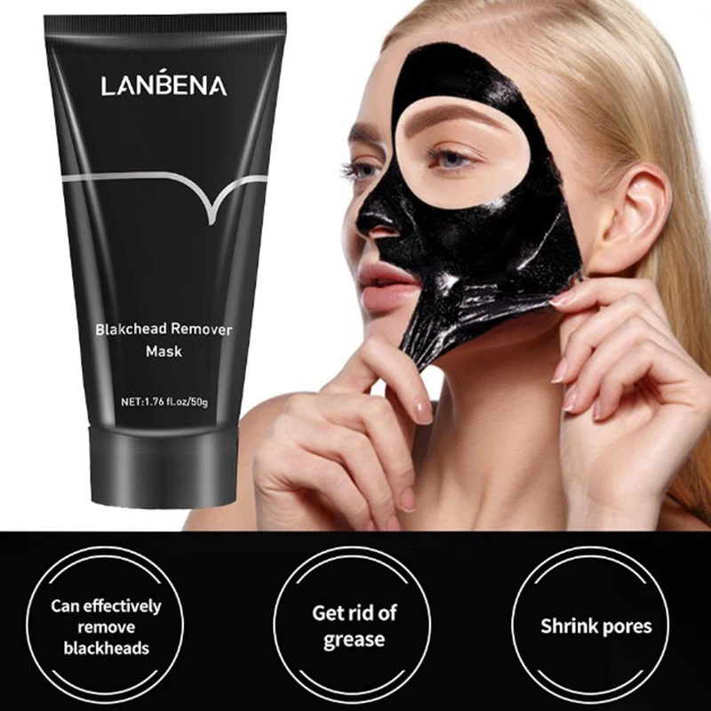 

Blackhead Remover Nose Black Mask Face Care Mud Acne Treatment Peel Off mask