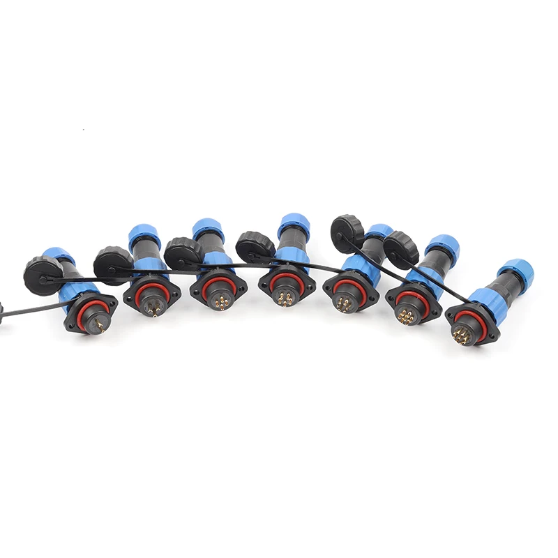 SP16 IP68 Водонепроницаемый соединитель штепсельная вилка и розетка 2 3 4 5 7 9PIN