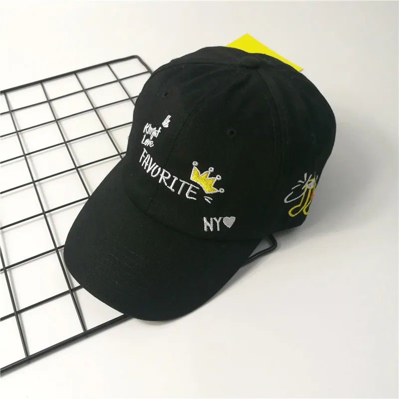

Korean version small fresh embroidered baseball cap ins students cute casual cap hipster sunshade trucker hat sombreros de sol