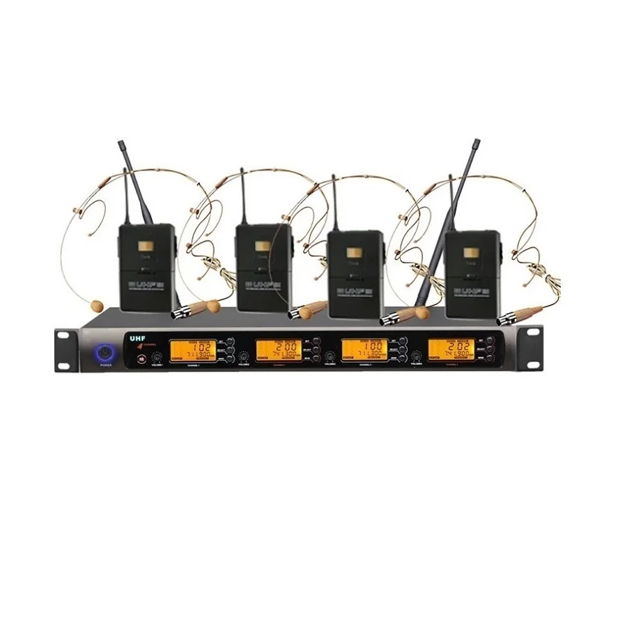 Лучшая Профессиональная Двухдиапазонная УВЧ Беспроводная ручная микрофонная