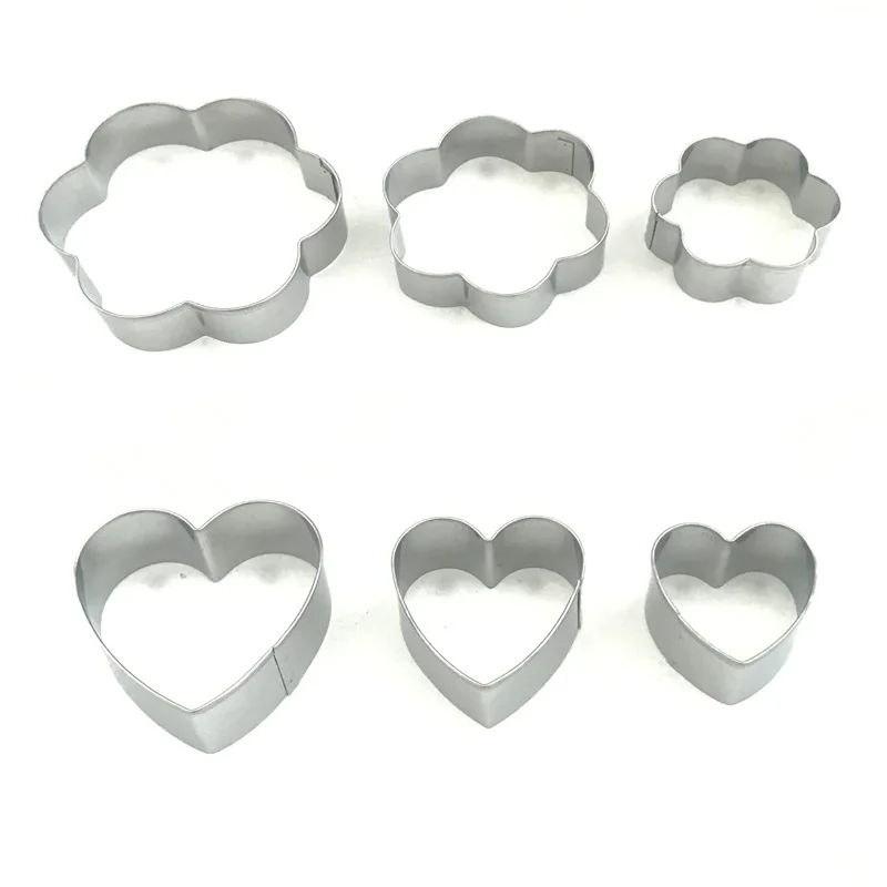 3 шт./упак. виде незаполненного круга сердце Нержавеющая сталь Sugarcraft Печенье Торт
