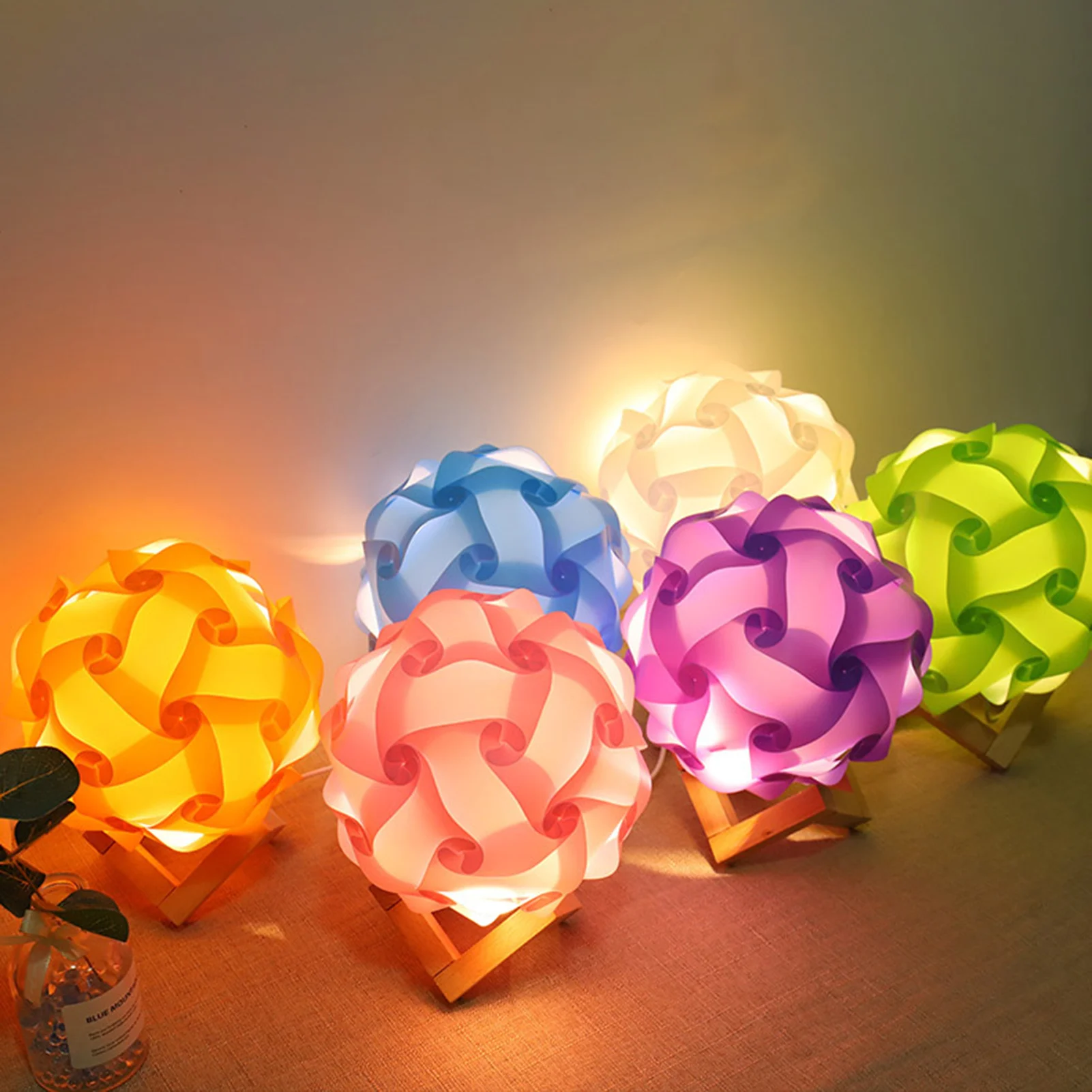 

Led Night Light Usb Ball Diy Assembled Decorative Lamp Bedside Lamp for Bedroom Living Room Decorative Lighting Home Decoration