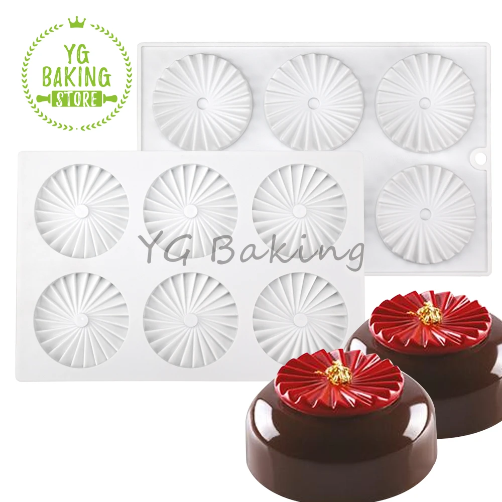Формочка для шоколадного Мусса в форме веера 6 отверстий |