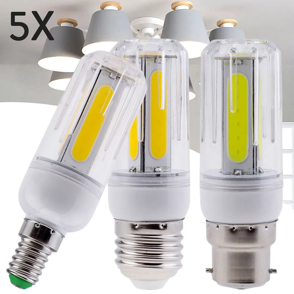 5X Bright E27 LED COB Corn Light Bulbs E26 E14 E12 B22 Lamps 220V 110V 12W 16W White Ampoule Bombilla for Home House Bedroom