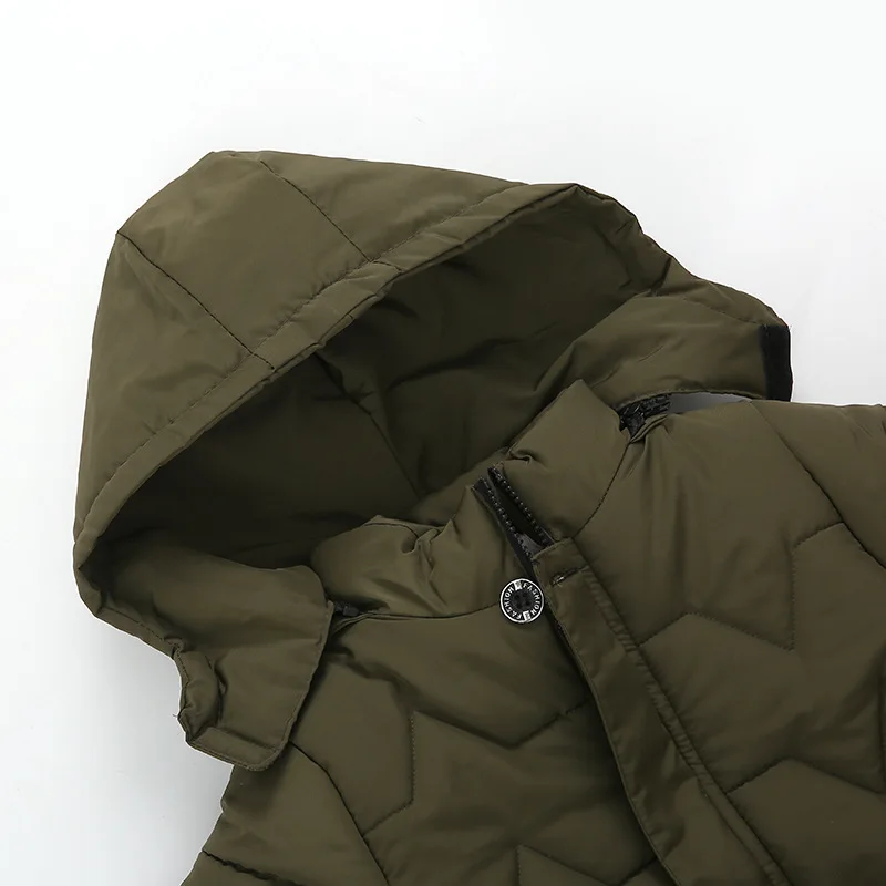 Детское зимнее пальто для мальчиков теплые куртки с капюшоном пуховики