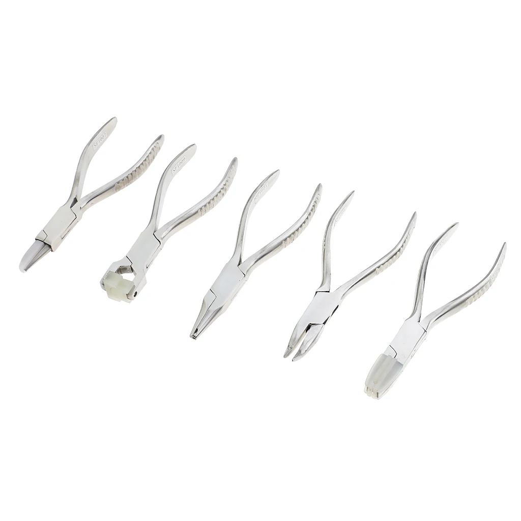 

Optical Pliers Set Stainless Pliers Eyewear Parts Repair Tool with Pouch Bag for Eye Glasses