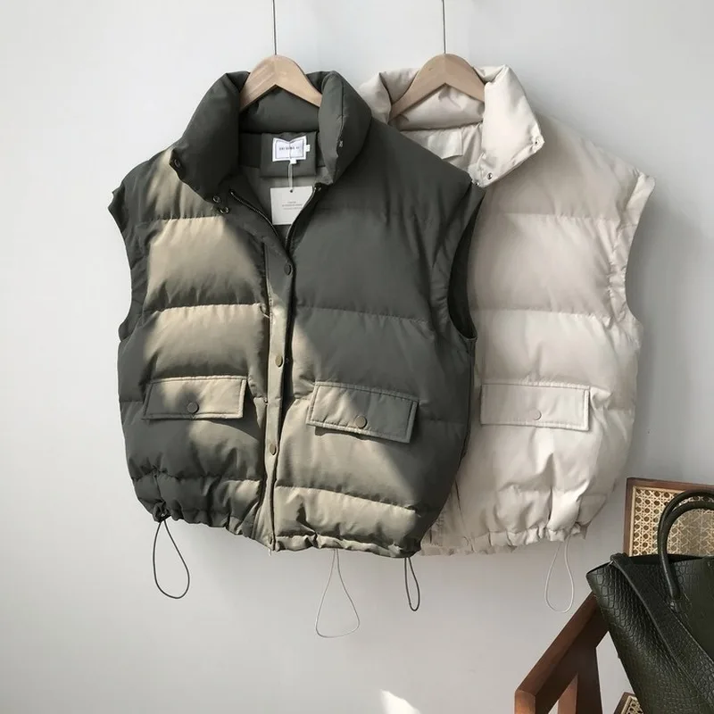 Новое поступление 2020 осенне зимний женский жилет с хлопковой подкладкой