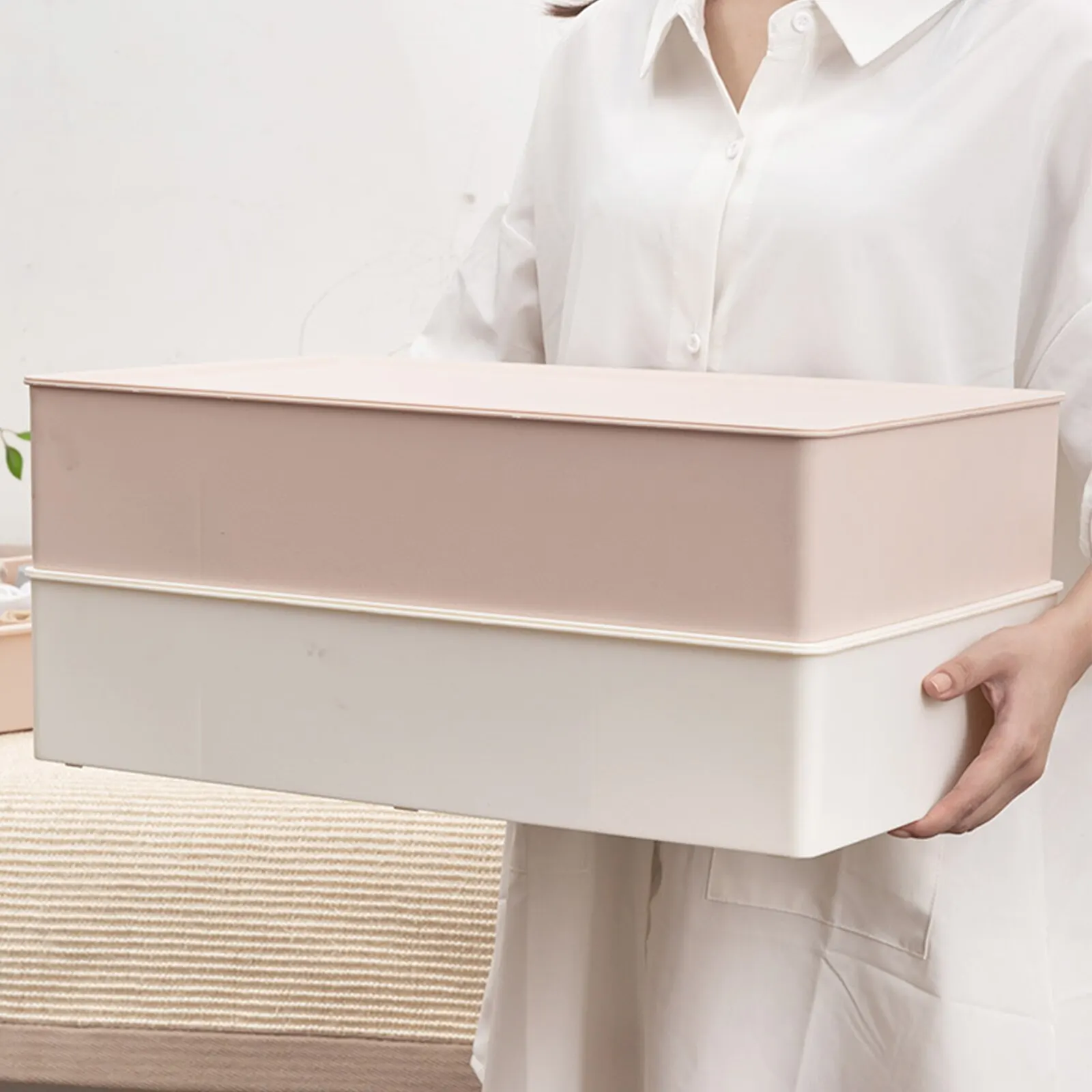 

Underwears Bra Storage Box 10 Grids 15 Grids Socks Underpants Organizer Wardrobe Home Plastic Boxes Desktop Box With Cover