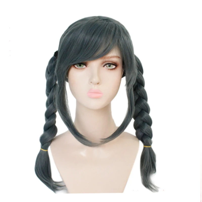 Парик для косплея Пеко пекояма из данганронпа синтетический серый