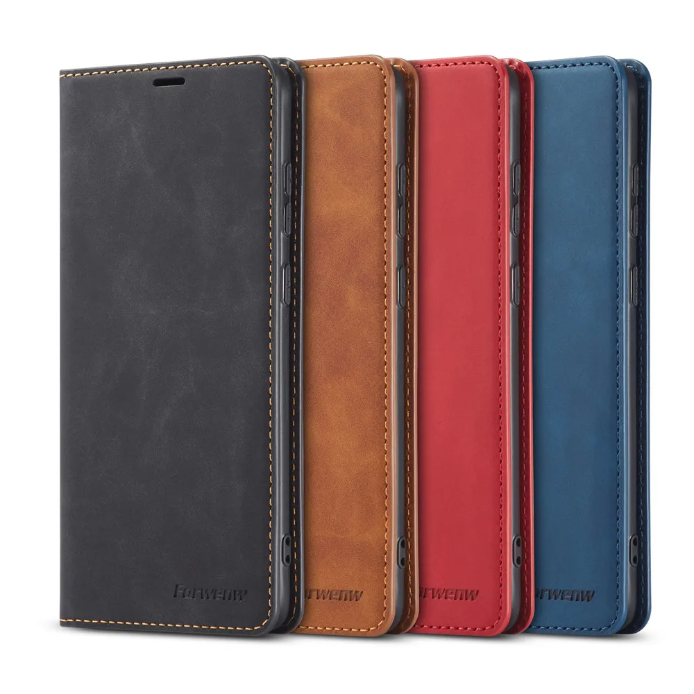 

Ultra thin Flip Magnetic Leather Case For Samsung Galaxy S21 S20 FE S10 S9 plus A12 A32 A42 A52 A02s A51 A71 5G A21s A31 A50 A70