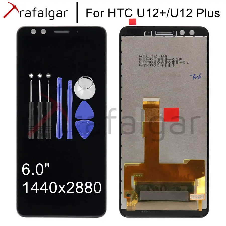 6," дисплей для htc U12+ U12 Plus, ЖК-дисплей, сенсорный экран, дигитайзер, панель в сборе, Замена для htc U12 Plus, ЖК-дисплей