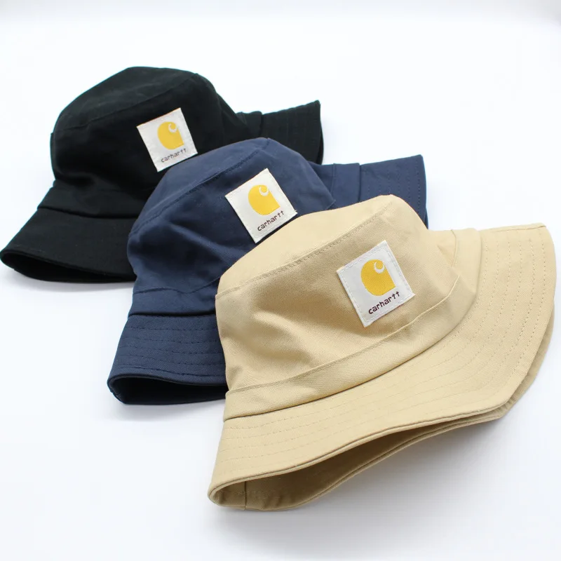 

New Style of Work Clothes Canvas Fisherman's Cap Cloth Basin Cap Short Brim Sunshade Hat Men and Women's Versatile Street Gender