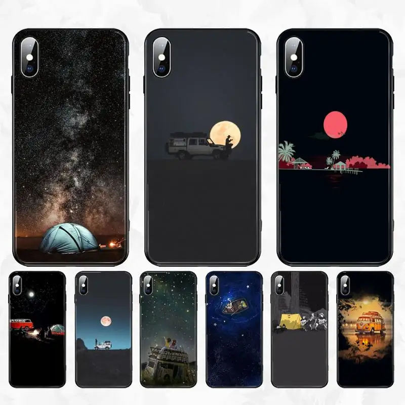 

Night Time Phone Case For IPhone 11 12 Pro Max 6 6s 7 8 Plus XS XR 12mini Se 2020 Case