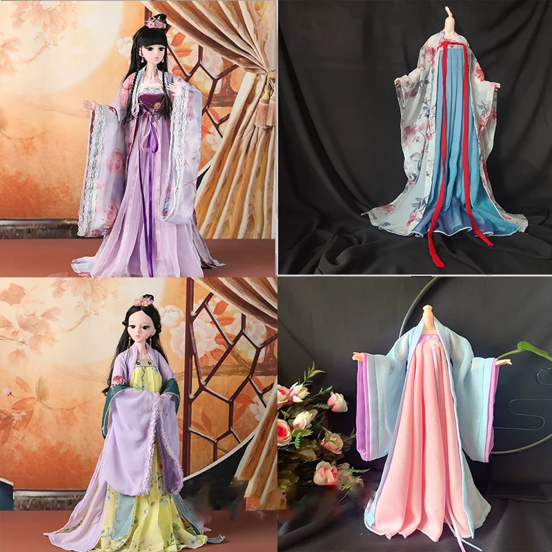 

1/6 Figure Doll OB27 30cm Barbi Blyth 1/4 1/3 BJD Clothes Ancient Costume Hanfu Dress Outfit For BJD/SD Girl or Boy Doll B0273