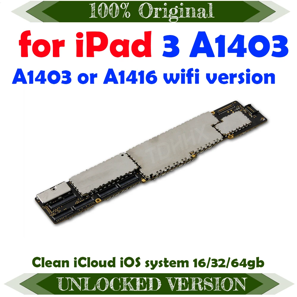 Материнская плата A1403 / A1416 или A1430 для ipad 3 материнская с полным чипом оригинальная