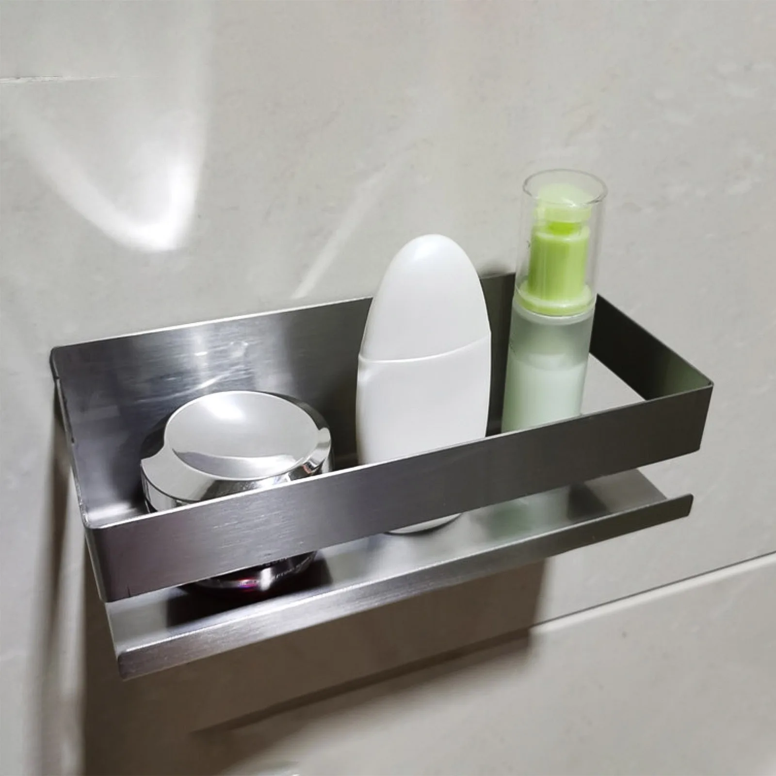 

Wall Mount Roll Paper Storage Rack Multi-function Toilet Paper Holder Rack Bathroom Rack Shelves for Bathroom Shower