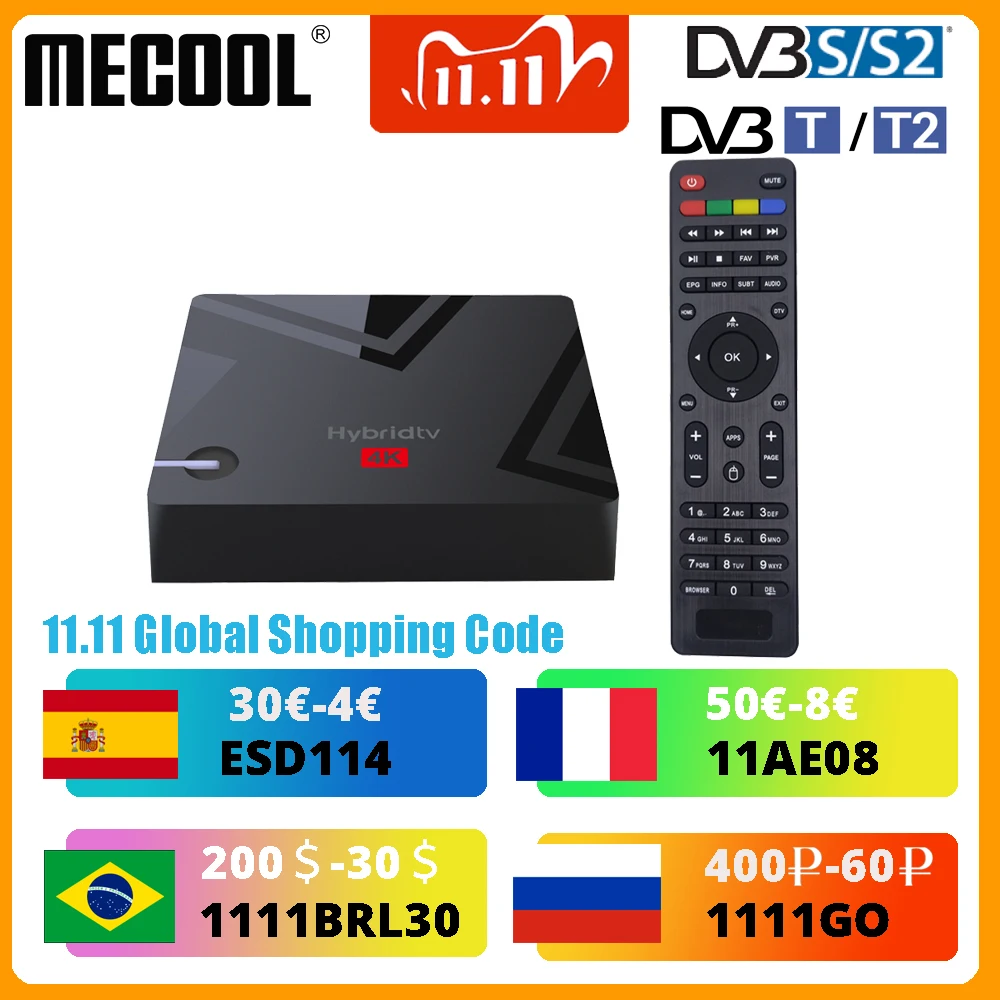 

MECOOL K5 2G 16G Smart Tv Box Android 9.0 Amlogic S905X3 2.4G 5G WIFI LAN 10/100M Media player Dual Wifi PVR Recording TV Box