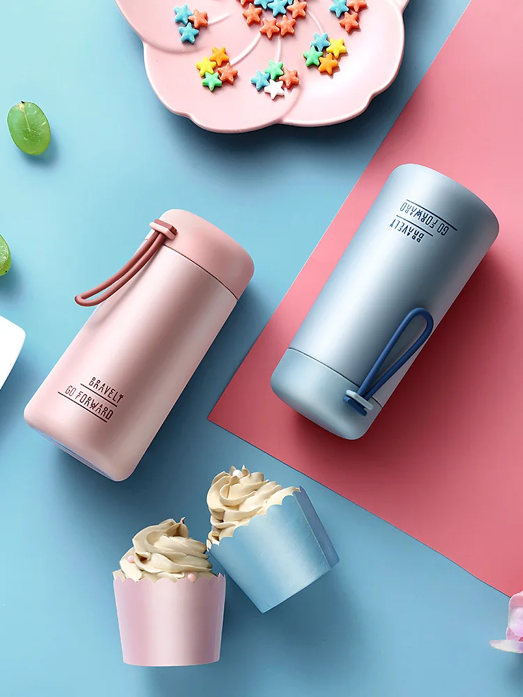 Портативный Мини Симпатичный вакуумный термос из нержавеющей стали