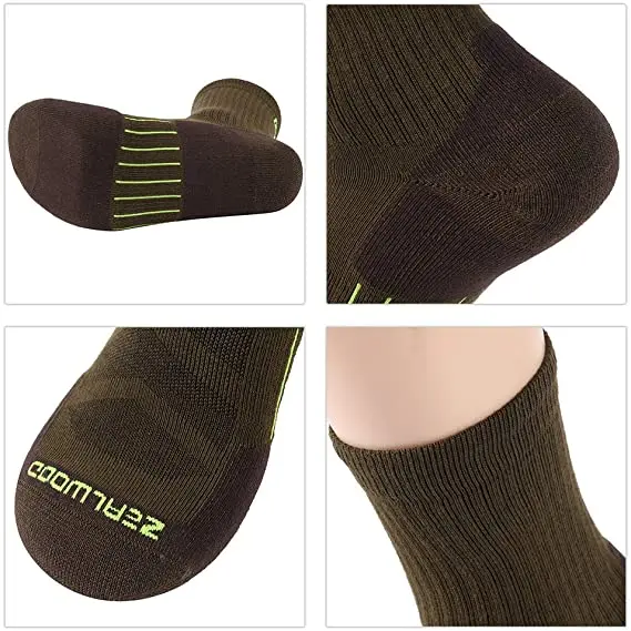 4 пары бег Носки ZEALWOOD унисекс Антибактериальная влага впитывающая влагу сетчатая