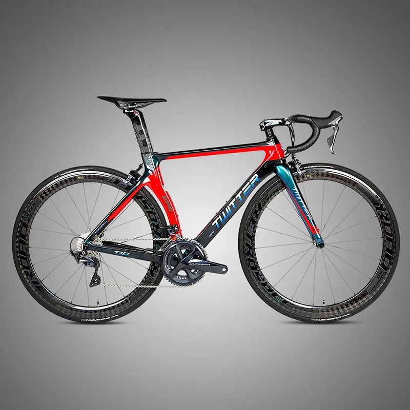 

TWITTER full color bicycles UT T10 RIVAL-22speed disc brake carbon wheel 700C off-road gravel racing carbon fiber road bicycles