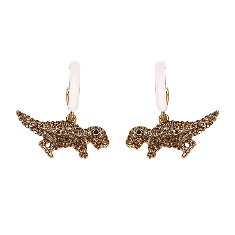 Dvacaman, металлические модные серьги обруча в виде животных, Boho, много цветов, злой глаз/лимонный кристалл, массивные серьги для женщин, подарок, макси ювелирные изделия - Окраска металла: 28