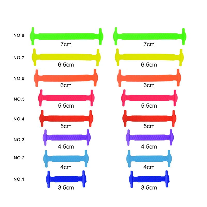 Эластичные силиконовые шнурки 16 шт./компл. креативные ленивые для бега без
