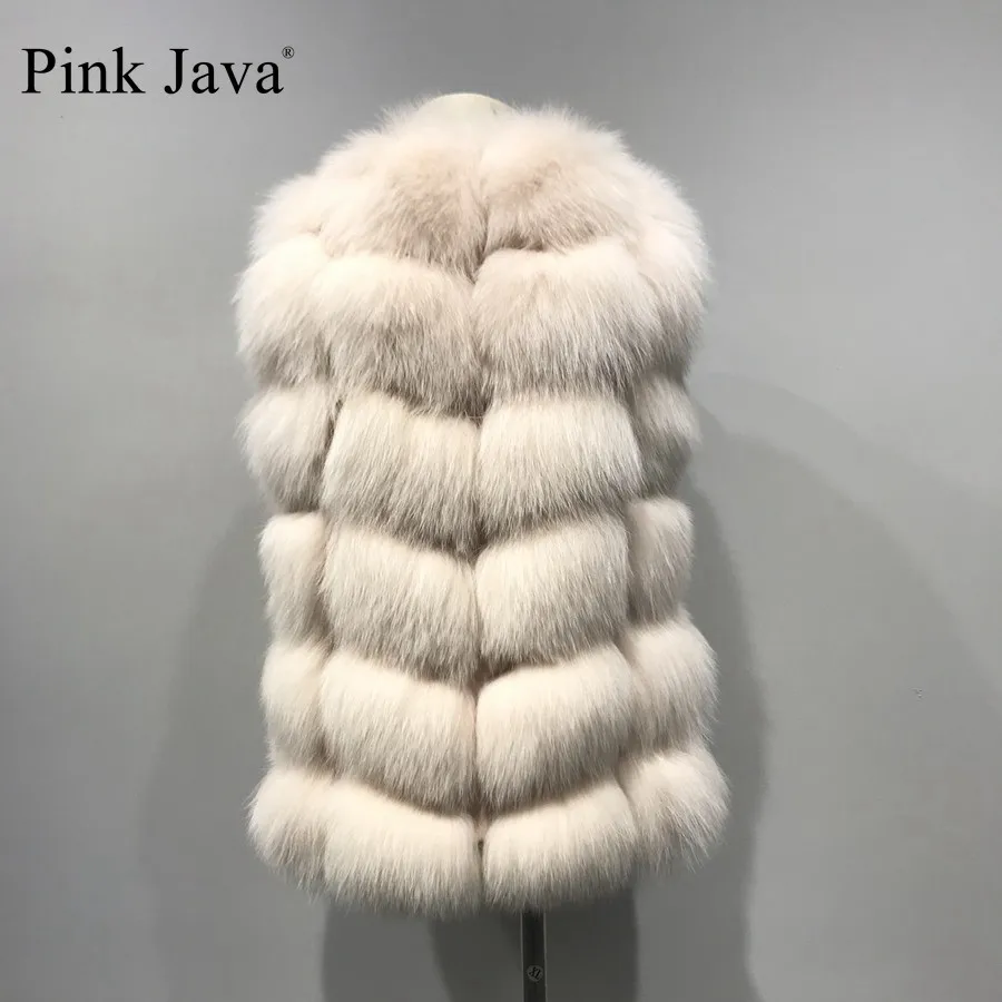 Розовая java QC19108 фотосессия детский меховой жилет наряд из натурального Лисьего