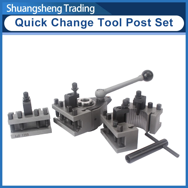 

Lathe Quick Change Tool Post Set WM210V&WM180V&0618 12x12mm tool rest for Swing over bed 120-220mm