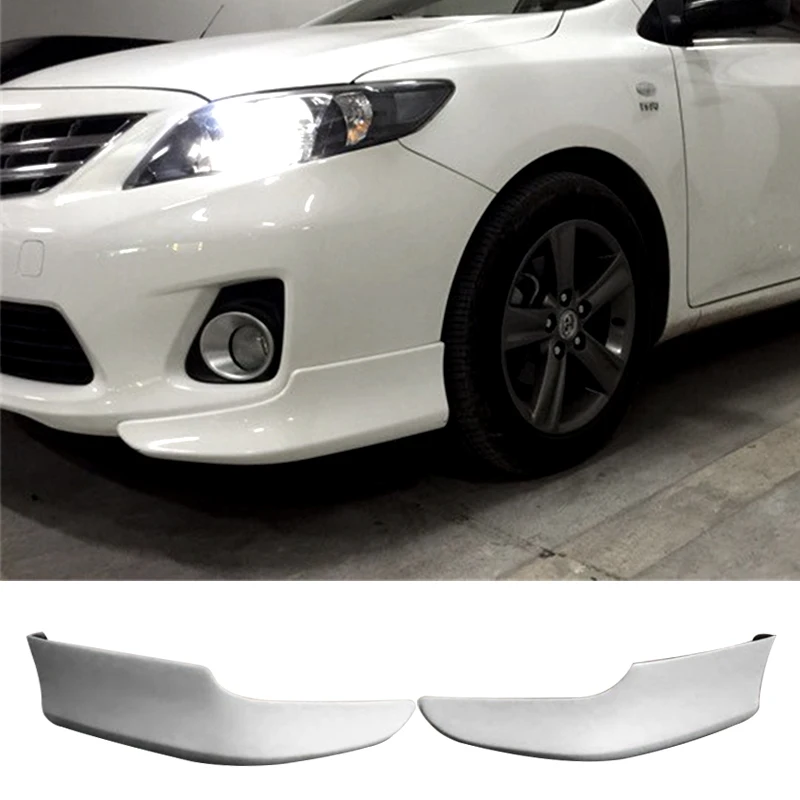 Для Toyota Corolla обвес бампера губы спойлер 2011-2013 года PP пластиковый обвес бампер губы спойлер спортивный комплект для корпуса