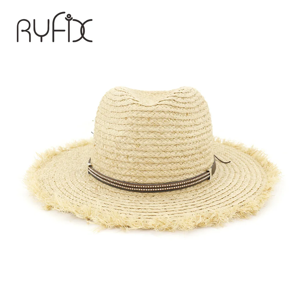 

Шляпа женская Соломенная ручной вязки, Панама в Корейском стиле, летняя, HA79