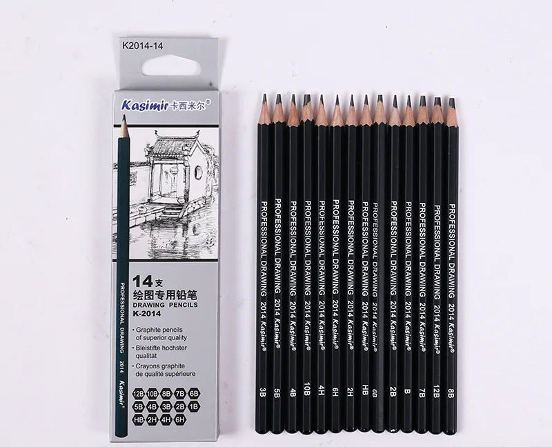 14 Pcs/set 6h 4h 2h B Hb 2b 3b 4b 5b 6b 7b 8b 10b 12b Pencil