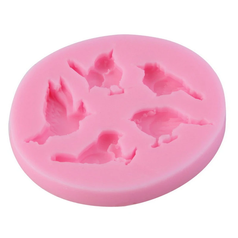 Силиконовая форма для поворота сахара в виде птиц мультяшный 3D инструмент сделай