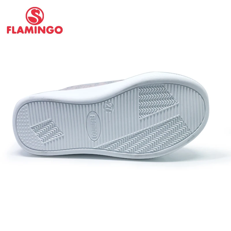 FLAMINGO 2020 Print Spring Genuine Leather Breathable Hook&amp Loop Outdoor sneakers for girl Size 27-33 Free shipping 201P-FD-1858 | Детская