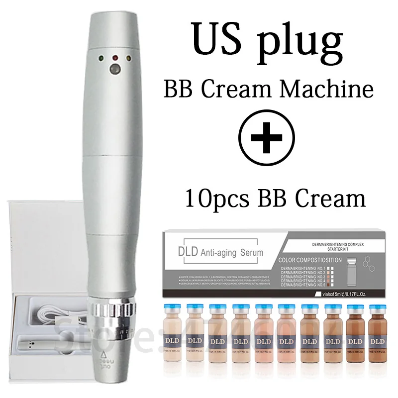 bb cream machine kit Корейская косметика, 5 мл, BB крем, светящийся аппарат, Meso, белая сыворотка, основа, красота, BB крем, машинка, ручка для BB сыворотки, против акне, против старения - Цвет: bb cream machine kit