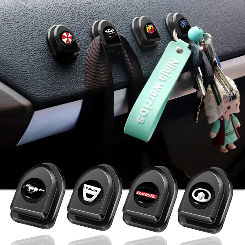 

4pcs Car Towel Seat Storage Hangers Interior Details Hook Sticker for Subaru Forester Sg5 Sti Brz Gc8 Gt 2010 Car Accessories
